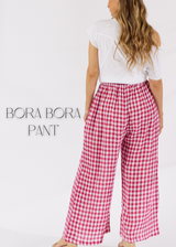 Bora Bora Pant Hibiscus Linen