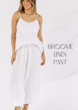 Broome Pant Crisp White