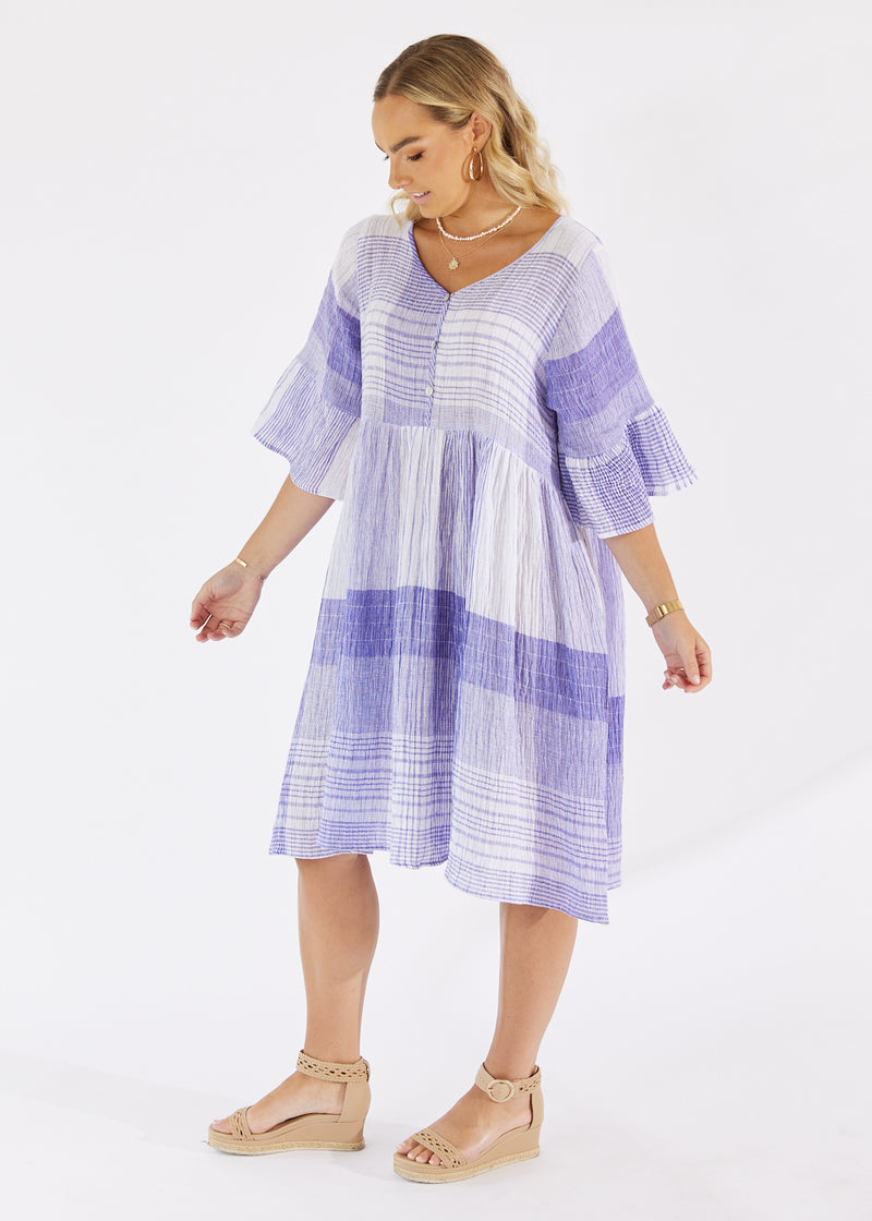 Lima Dress Pacific Blue