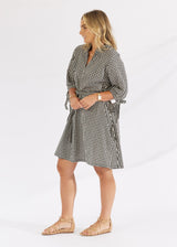 Liotta Dress Black Check