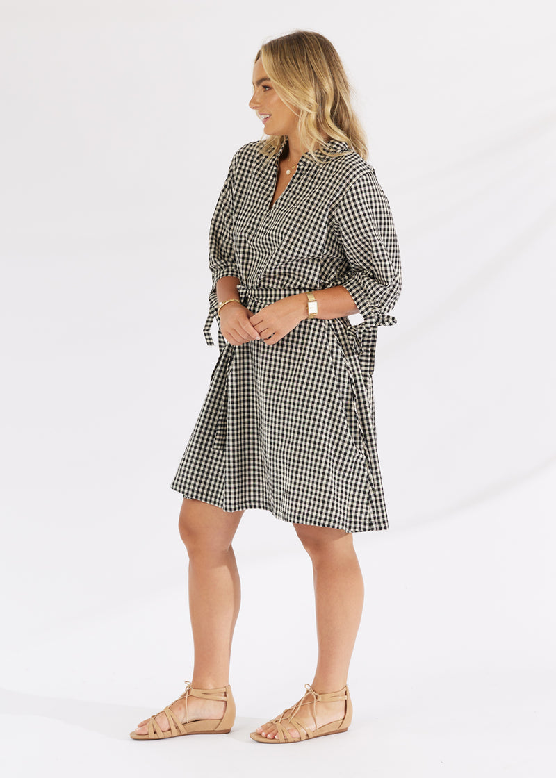 Liotta Dress Black Check
