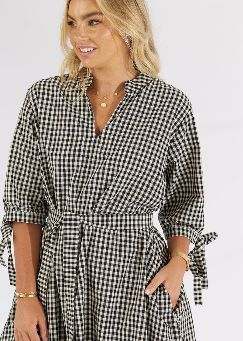 Liotta Dress Black Check