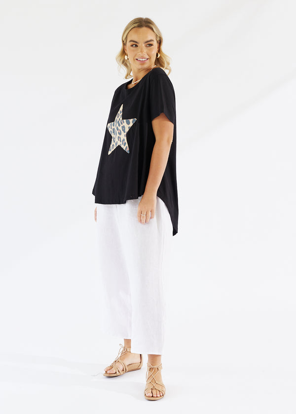 Monaco Star Tee Ebony