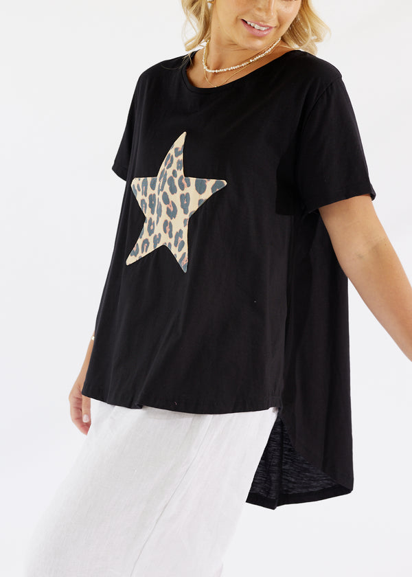 Monaco Star Tee Ebony