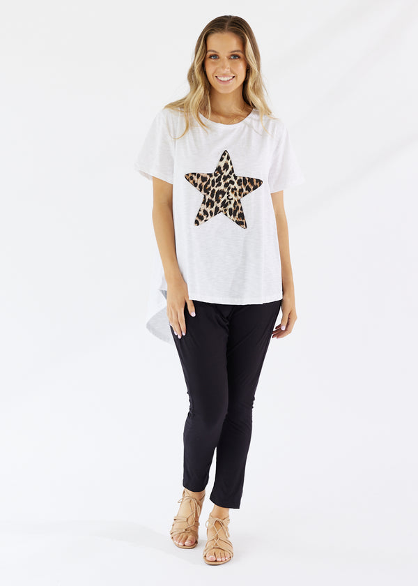 Monaco Star Tee Crisp White