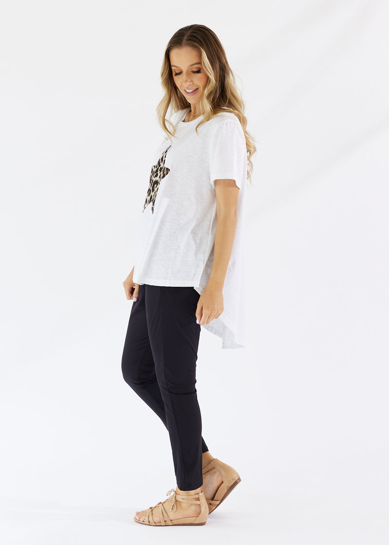 Monaco Star Tee Crisp White