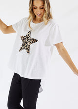 Monaco Star Tee Crisp White