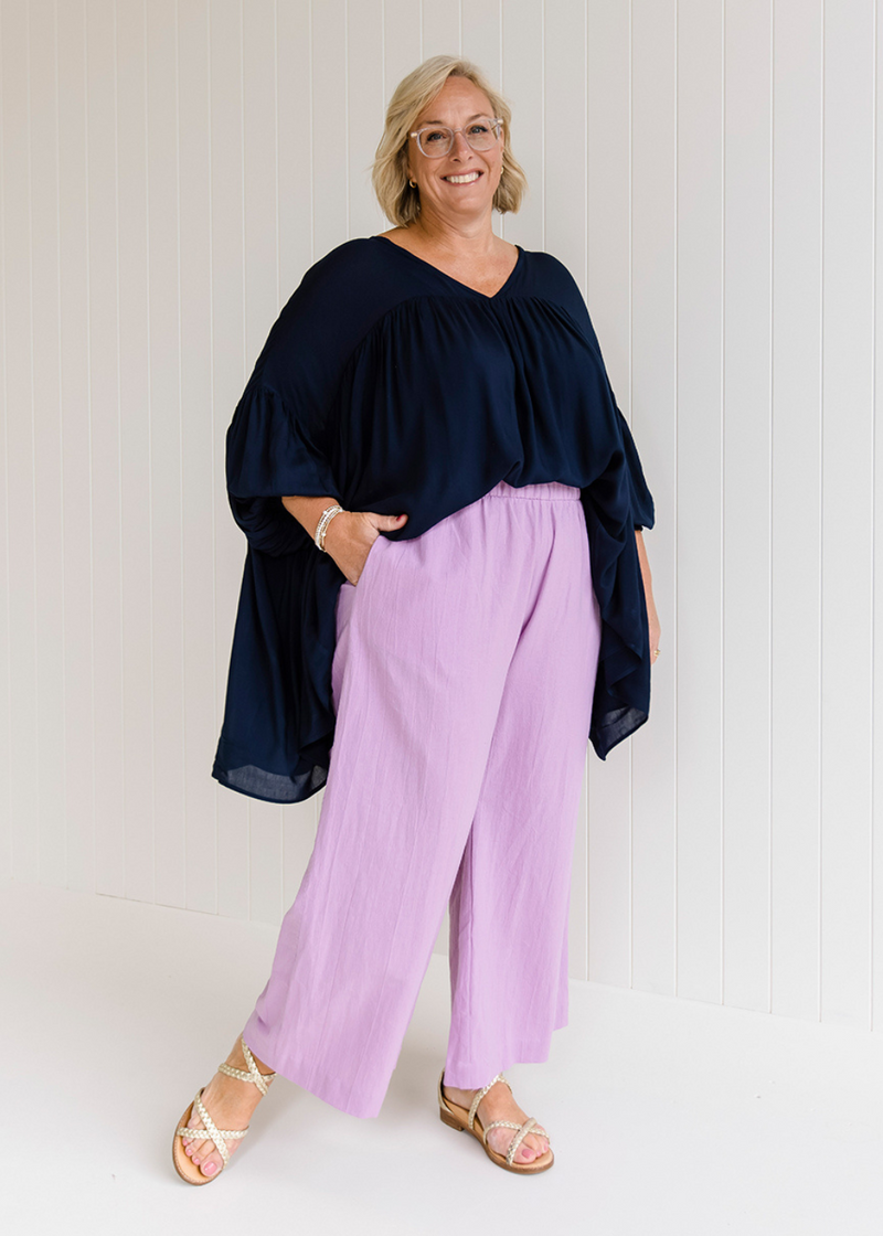 Rimini Pant Violet - Salt + Soda