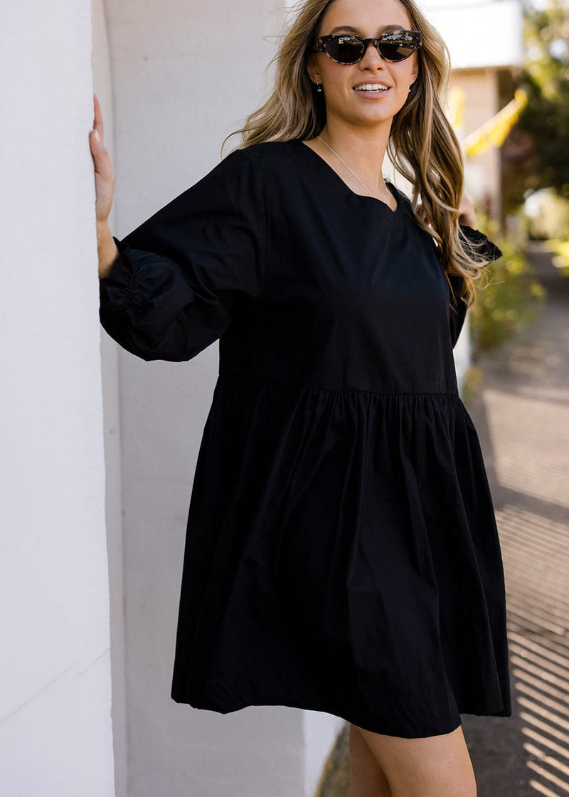 Sabina Dress Black - Salt + Soda