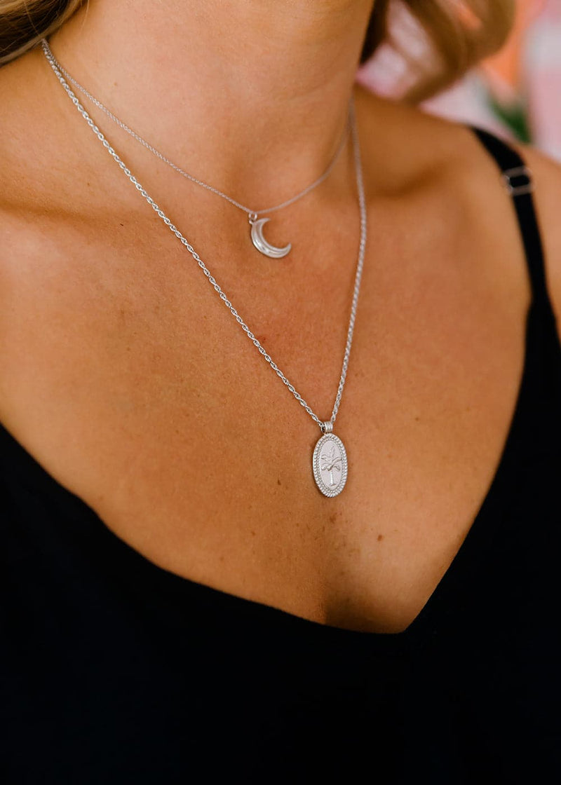 Oasis Necklace ~ Silver-Salt + Soda