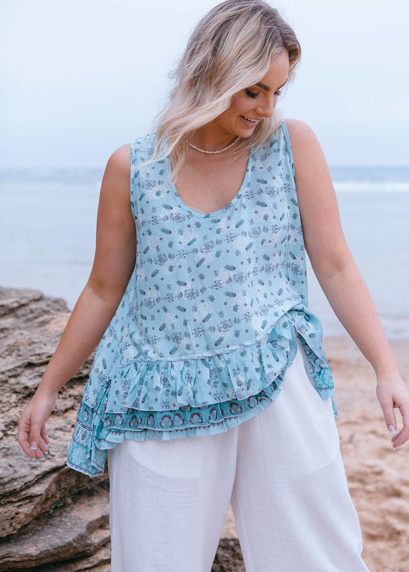 Lauris Frill Top Serenity - Salt + Soda