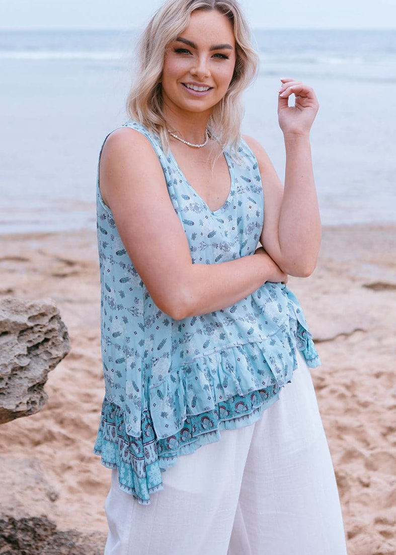Lauris Frill Top Serenity - Salt + Soda