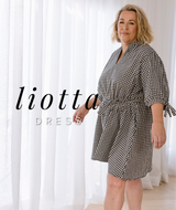 Liotta Dress Black Check