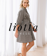 Liotta Dress Black Check